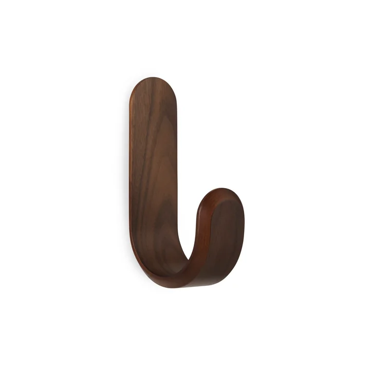 Normann Copenhagen - Curve Wandhaken, Walnuss