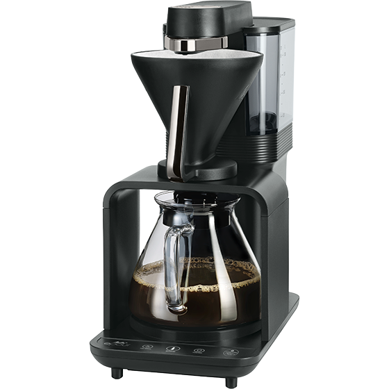 epour®|Filterkaffeemaschine Schwarz-Chrom