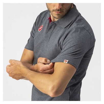 Polo Manches Courtes Castelli Race Day gris