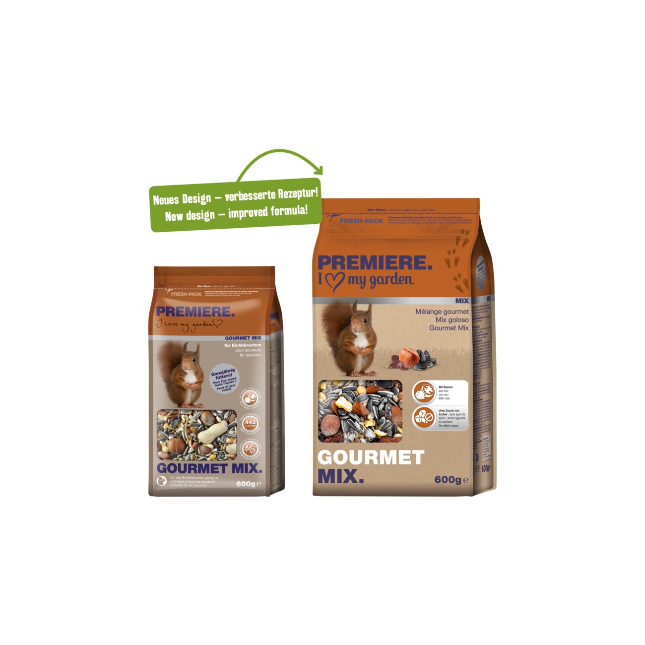 PREMIERE Eichhörnchenfutter Gourmet Mix 600g