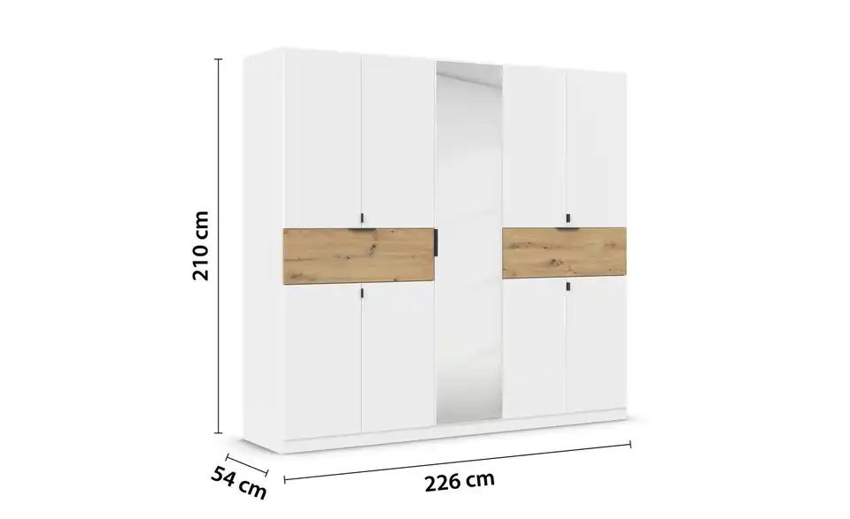 Drehtürenschrank 226 cm 9 Stück