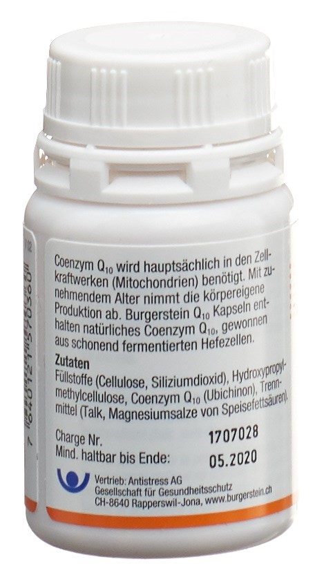 BURGERSTEIN Coenzym Q10 Kaps 30 mg 60 Stk
