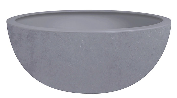 Vasque polypropylène EDA Basalt up béton Ø 40 x h.16,5 cm