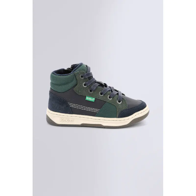 KICKOSTA MARINE VERT SNEAKERS HAUTES Synthétique Garçon