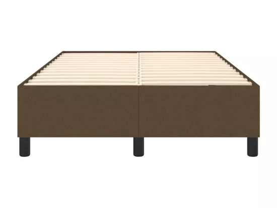 Sommier à lattes de lit Marron foncé 120x200 cm Tissu