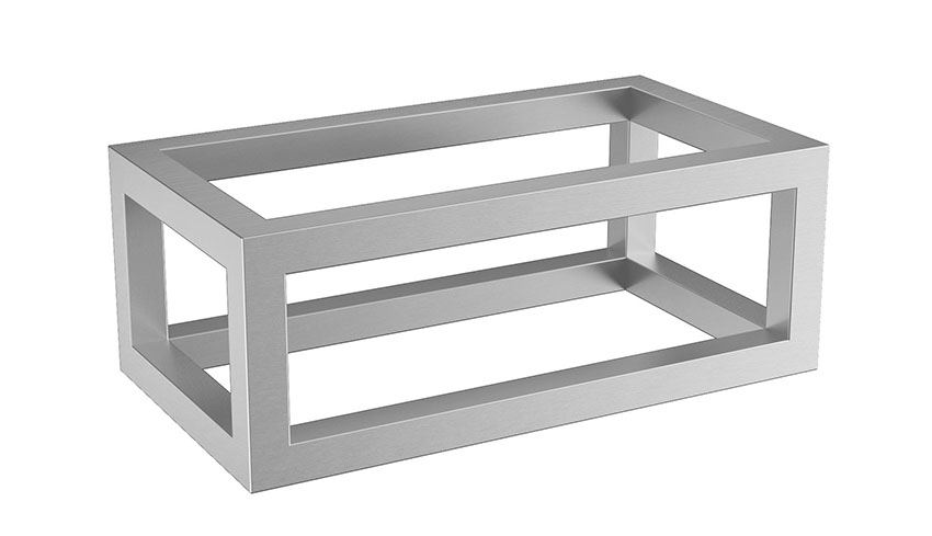 Mueller Round frame voor fontein 40x22cm RVS