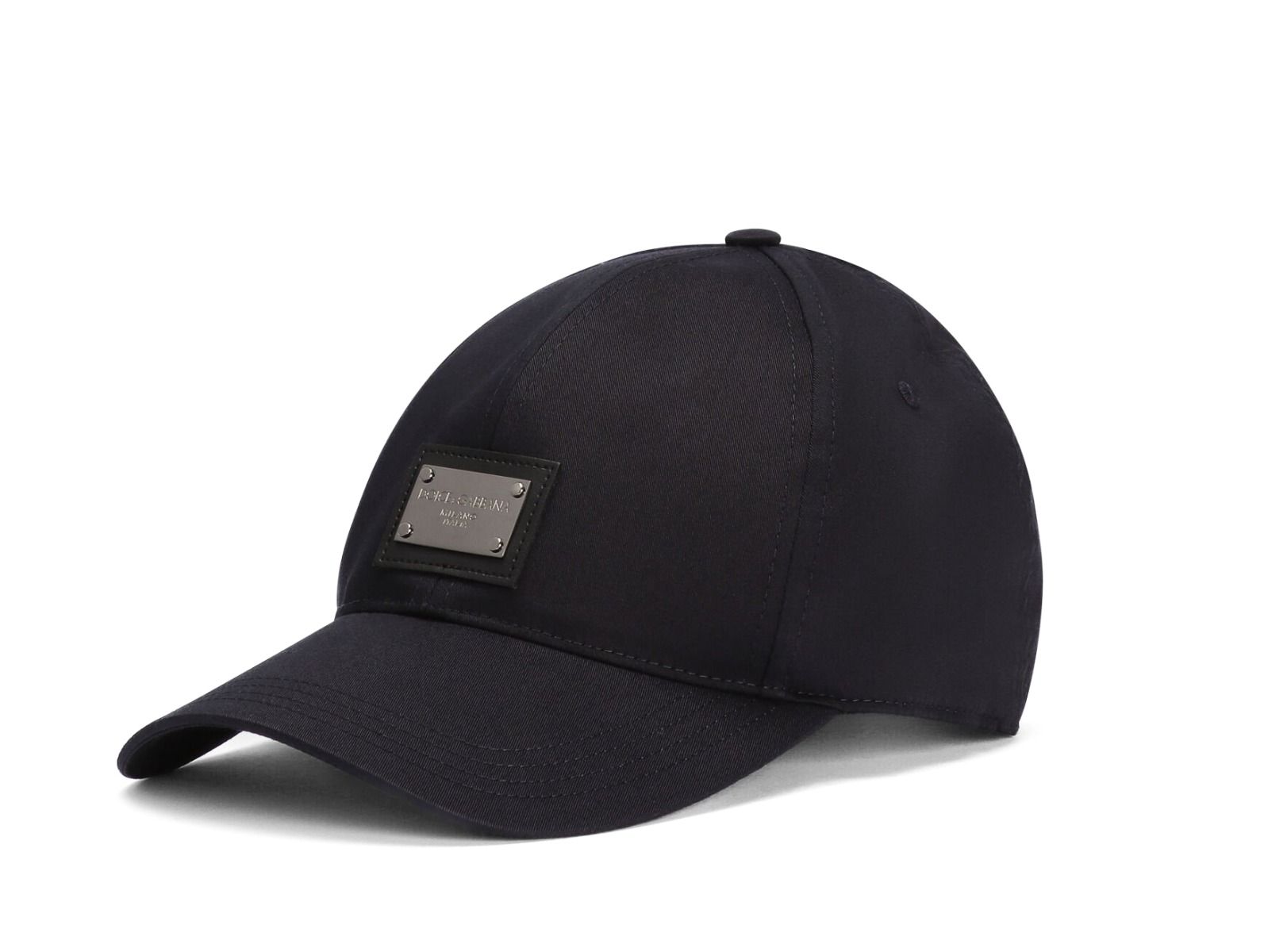 Dolce & Gabbana Cotton Baseball Cap With Branded Tag