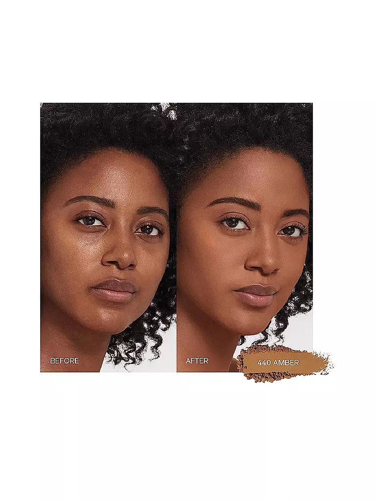SHISEIDO Synchro Skin Self-Refreshing Custom Finish Powder Foundation (440 Amber) beige