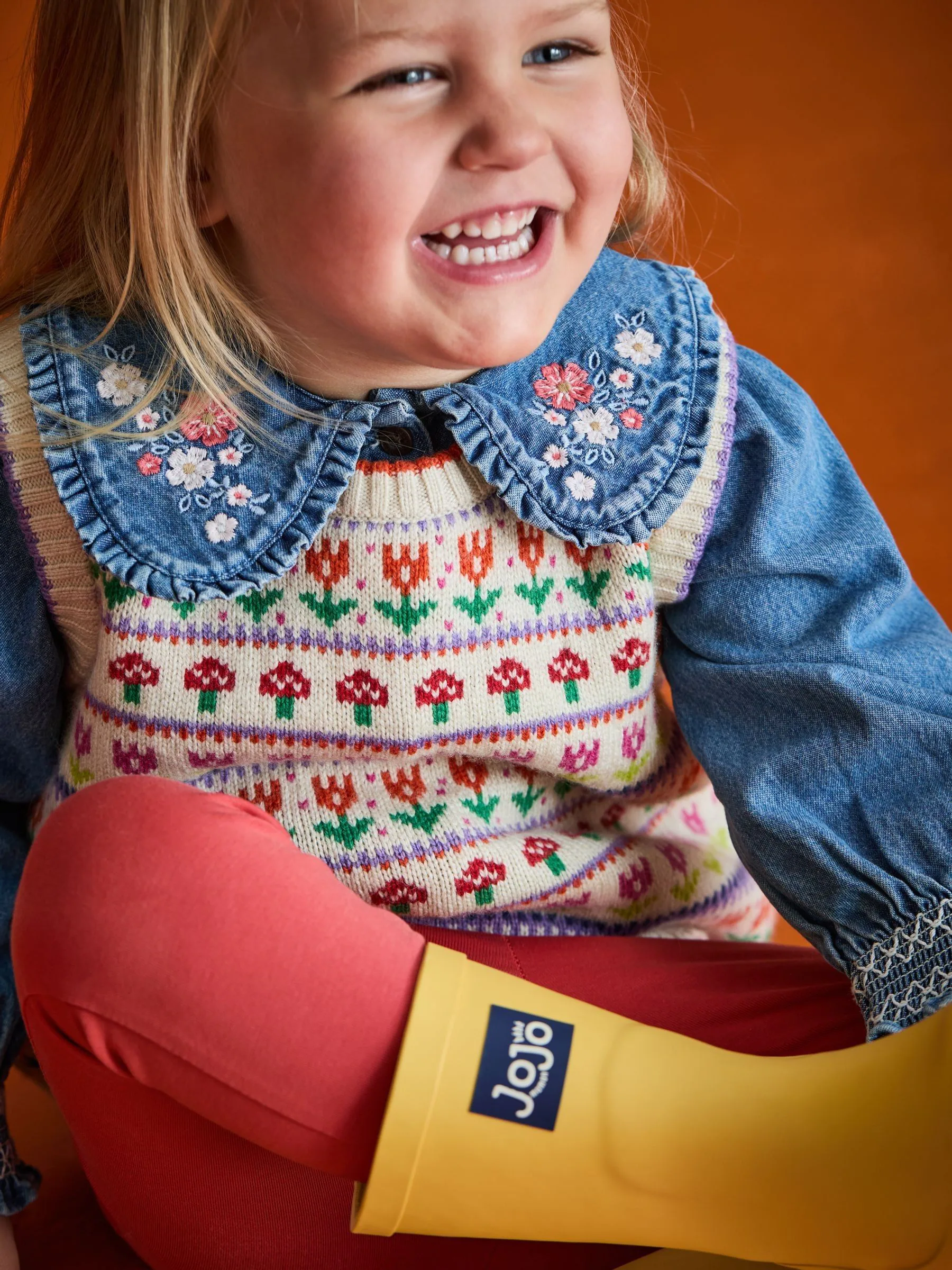 JoJo Maman Bébé Woodland Fair Isle Vest