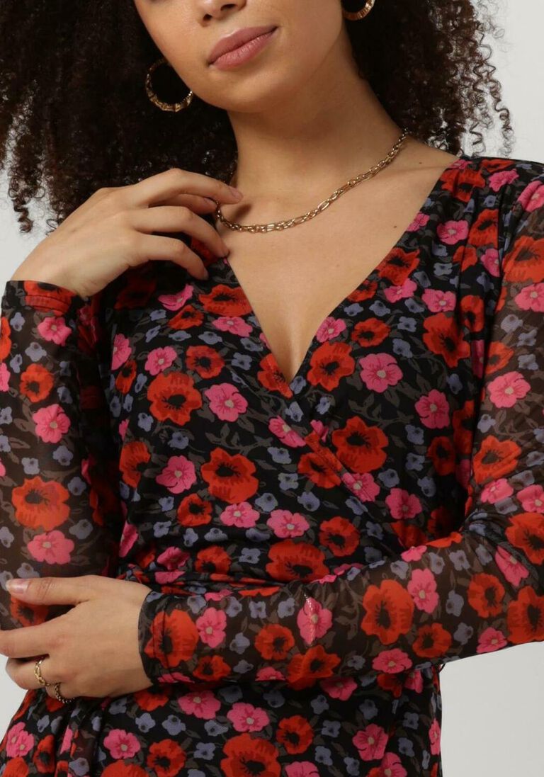 MODSTR\u00D6M multi modstr&ouml;m mini jurk binna print wrap dress