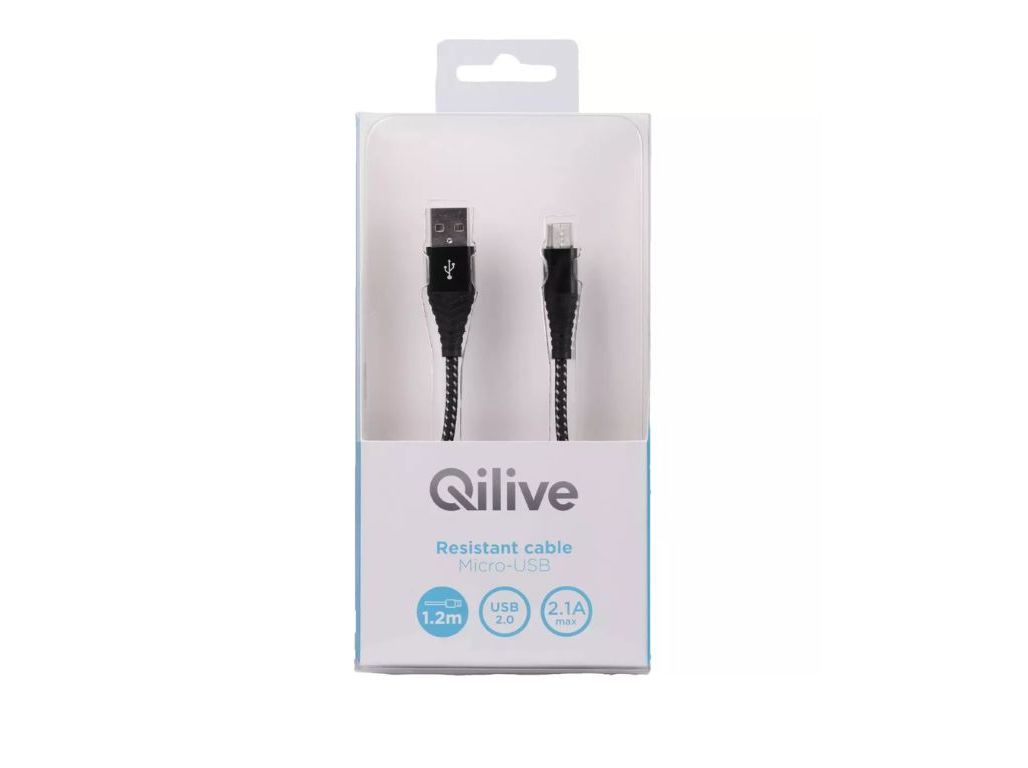 CABO MICRO USB QILIVE 1.2M PRETO