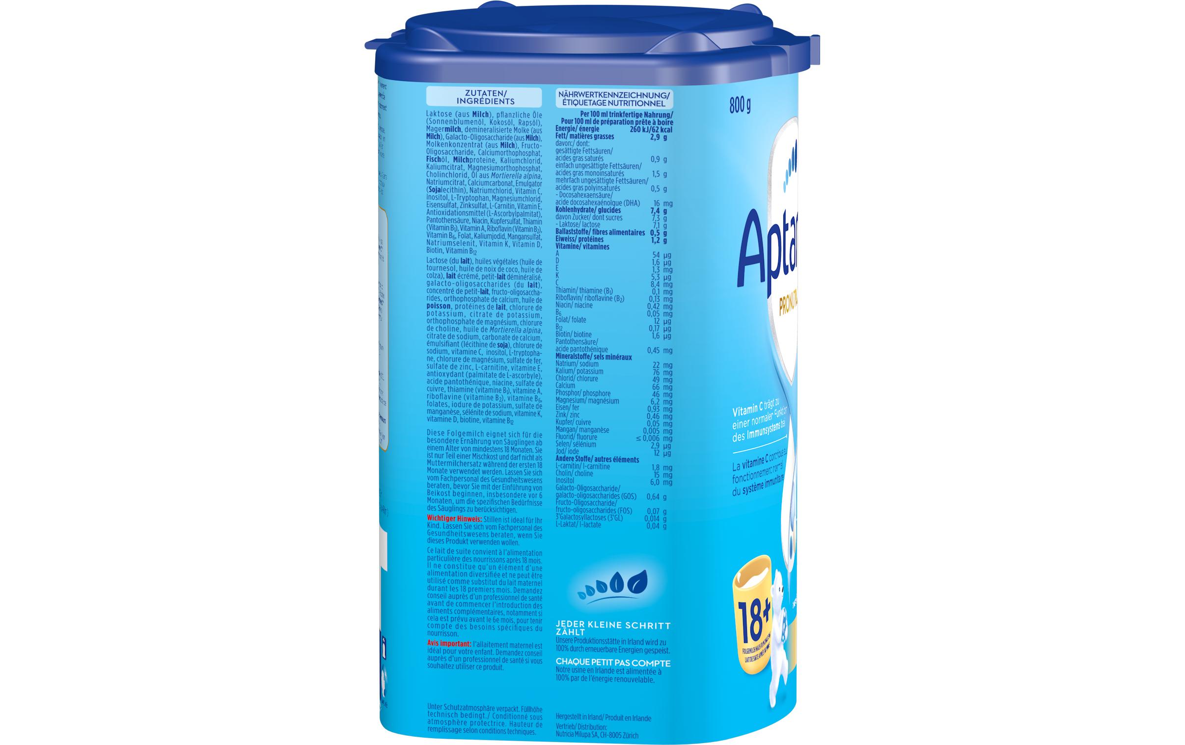 Juniormilch Pronutra Junior 18+ Nature 800 gJuniormilch, Pronutra Junior 18+, 1 x 800 g