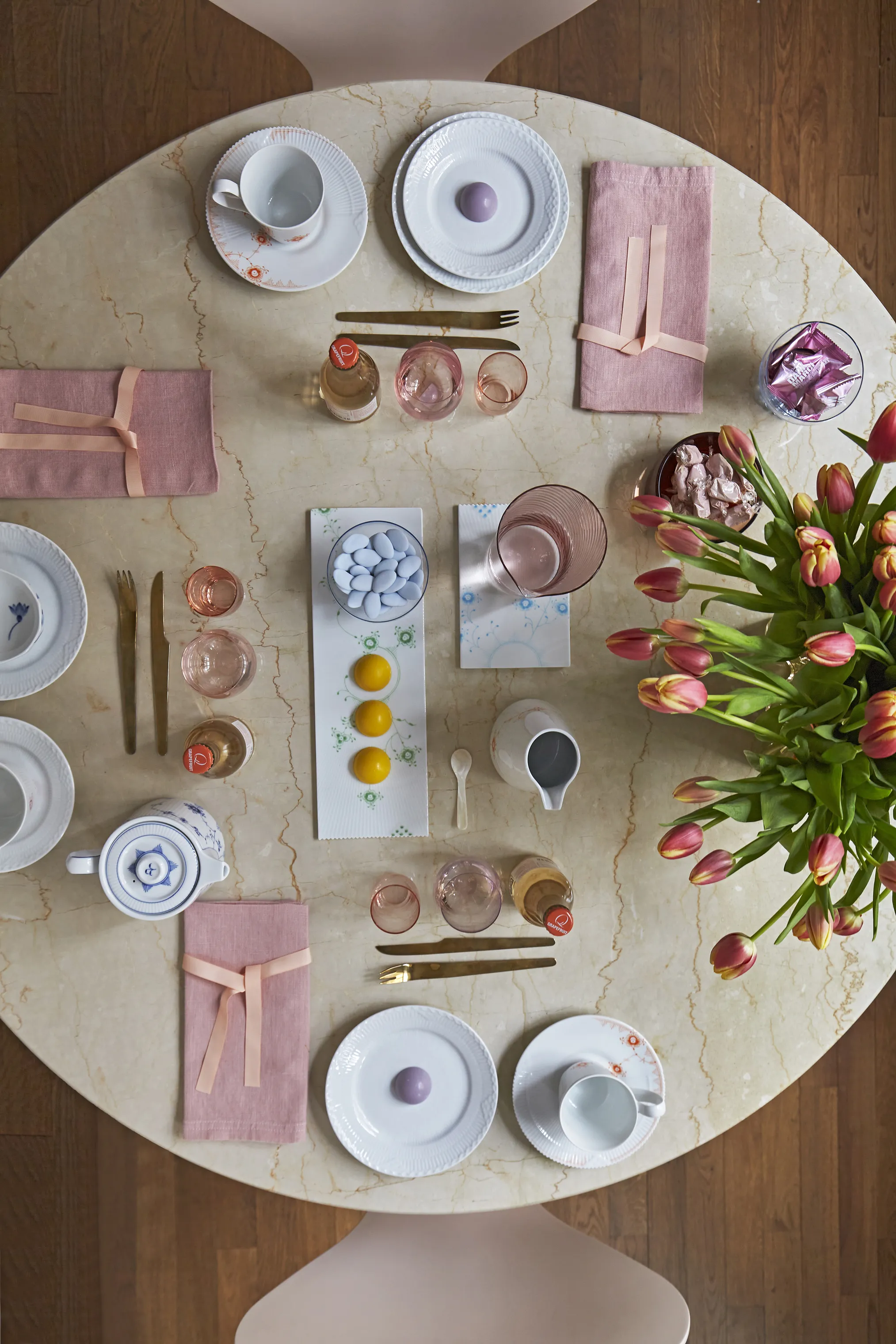 Royal Copenhagen Hvid Halvblonde Tallerken
