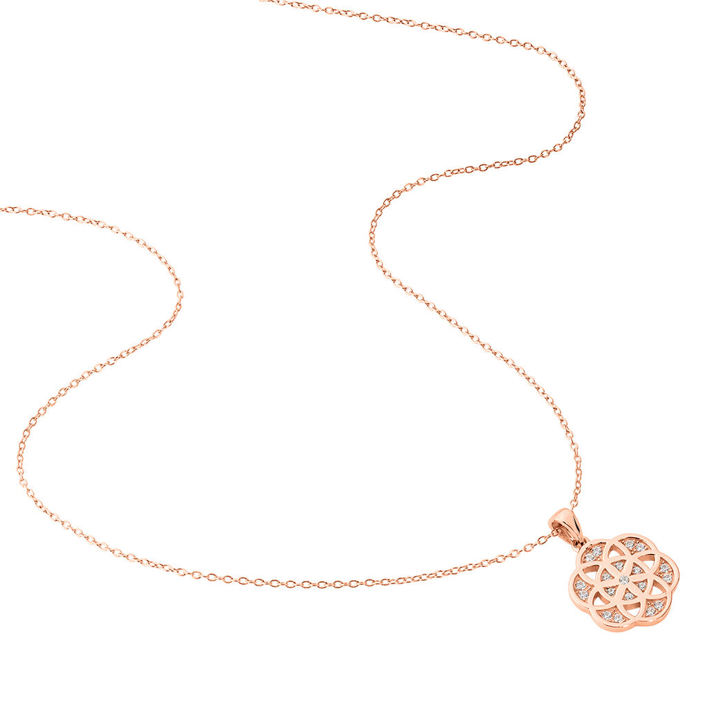 Collier Enoch Argent Blanc Oxyde De Zirconium