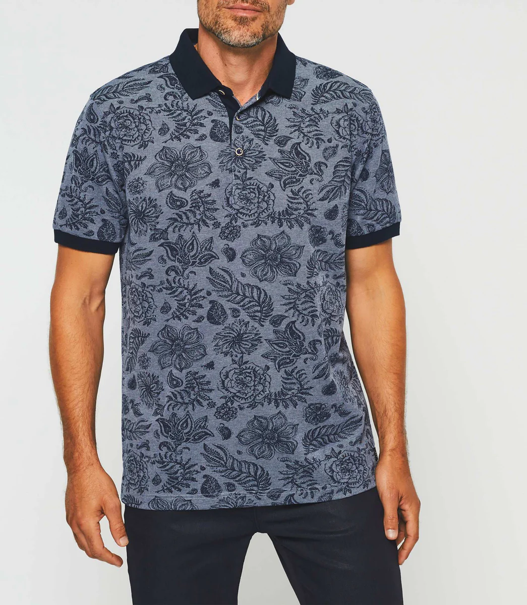 Polo manches courtes marine 