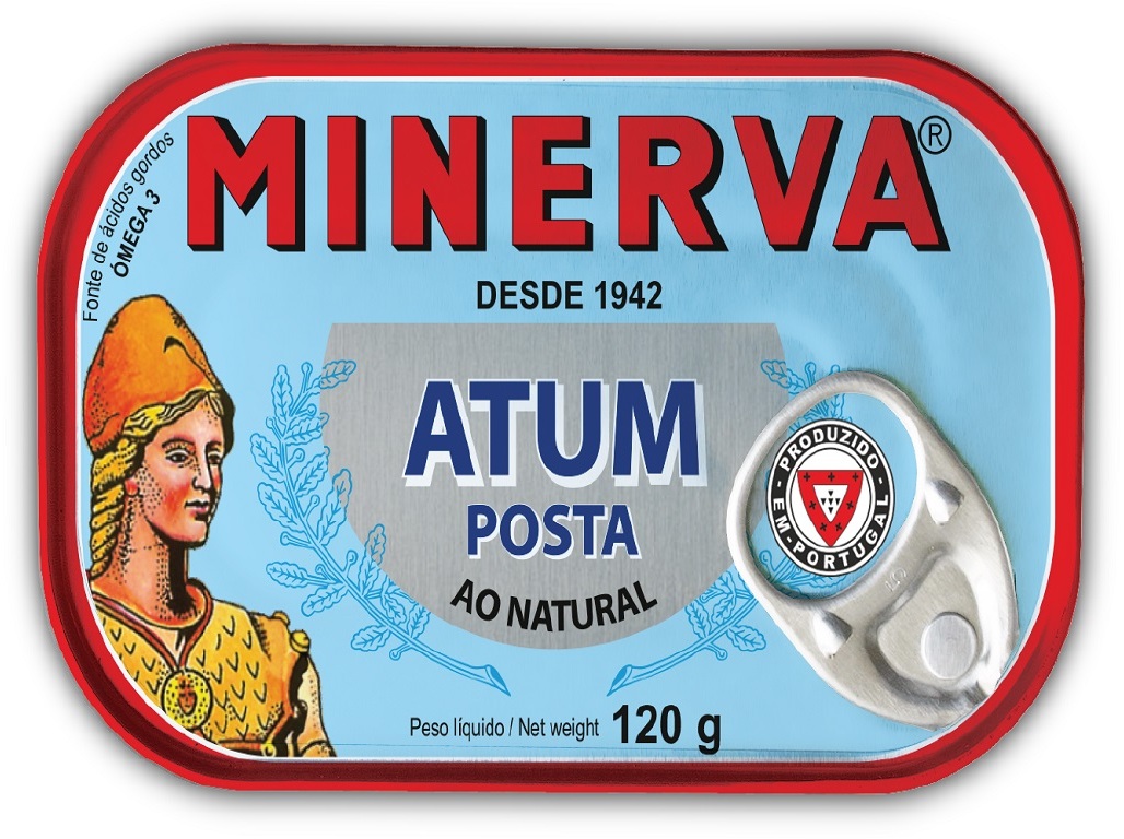 ATUM POSTA MINERVA AO NATURAL 120G