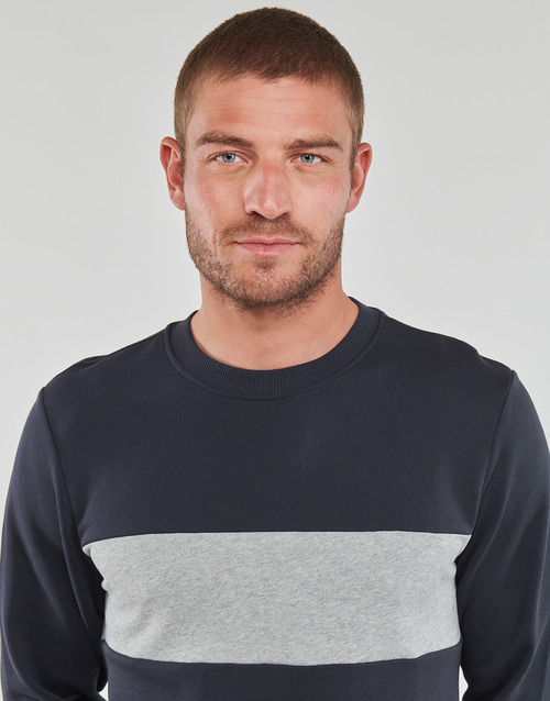 Geox - M SWEATER R-NECK BAN - Marine / Gris
