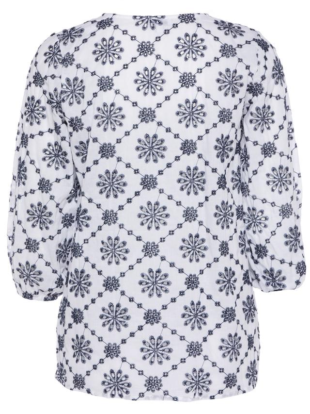 Bluse Alloverstickerei