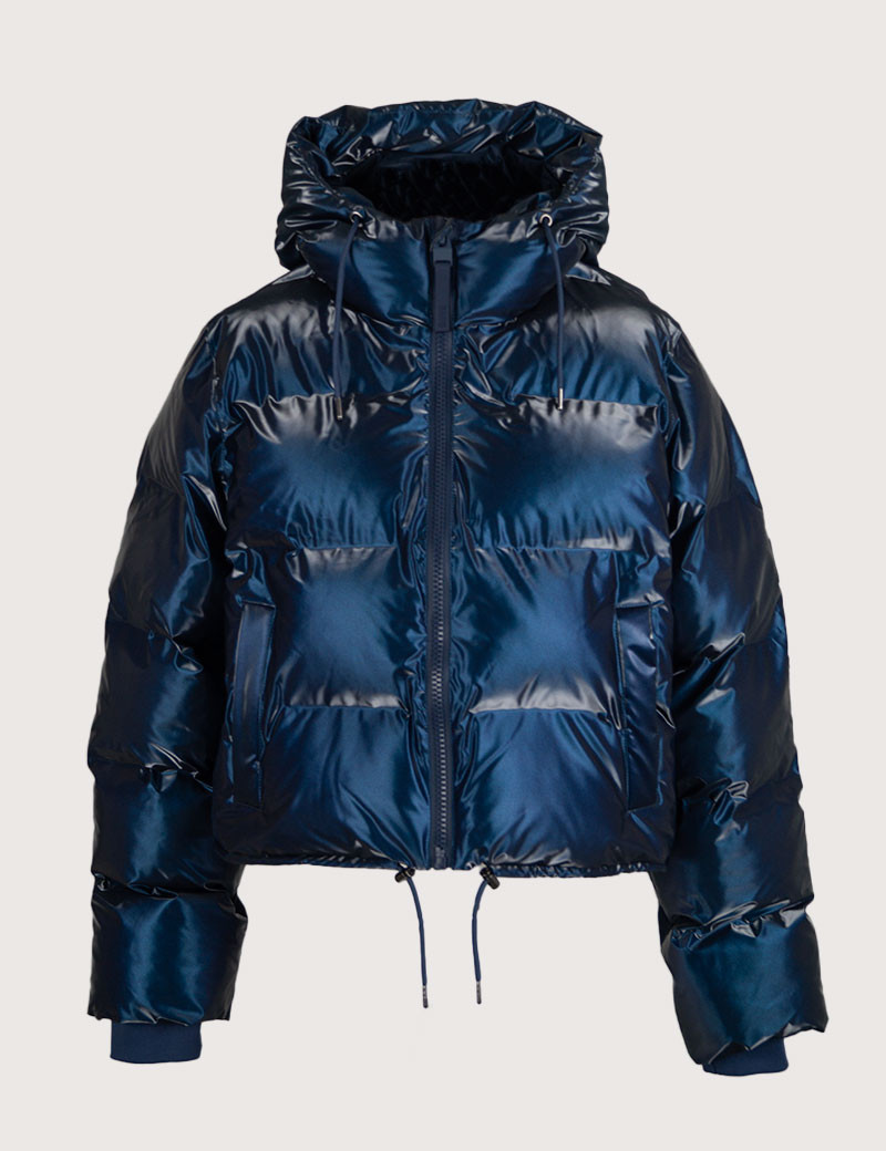 RAINS DOUDOUNE FEMME PUFFER JACKET ALTA BLEU METAL