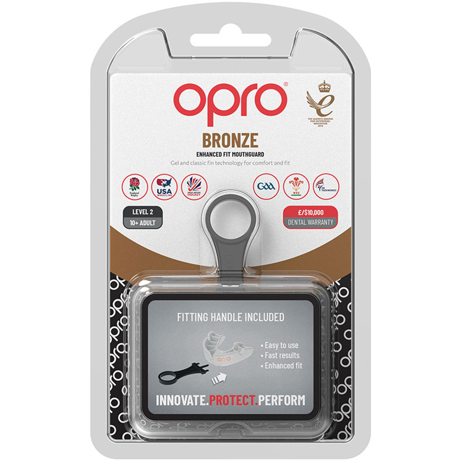 Opro Bronze Enhanced Fit Bitje 1 St.