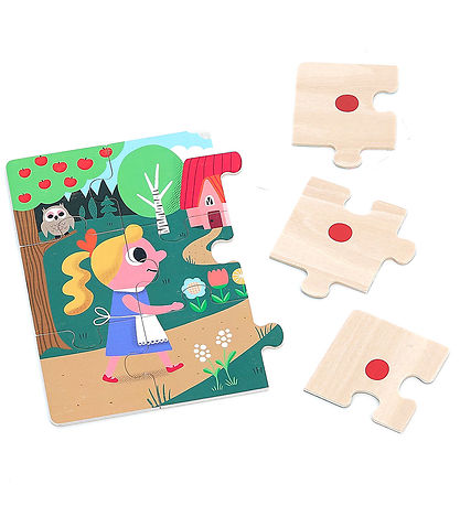Vilac HolzPuzzlespiel - 4x9 Teile - Goldlöckchen