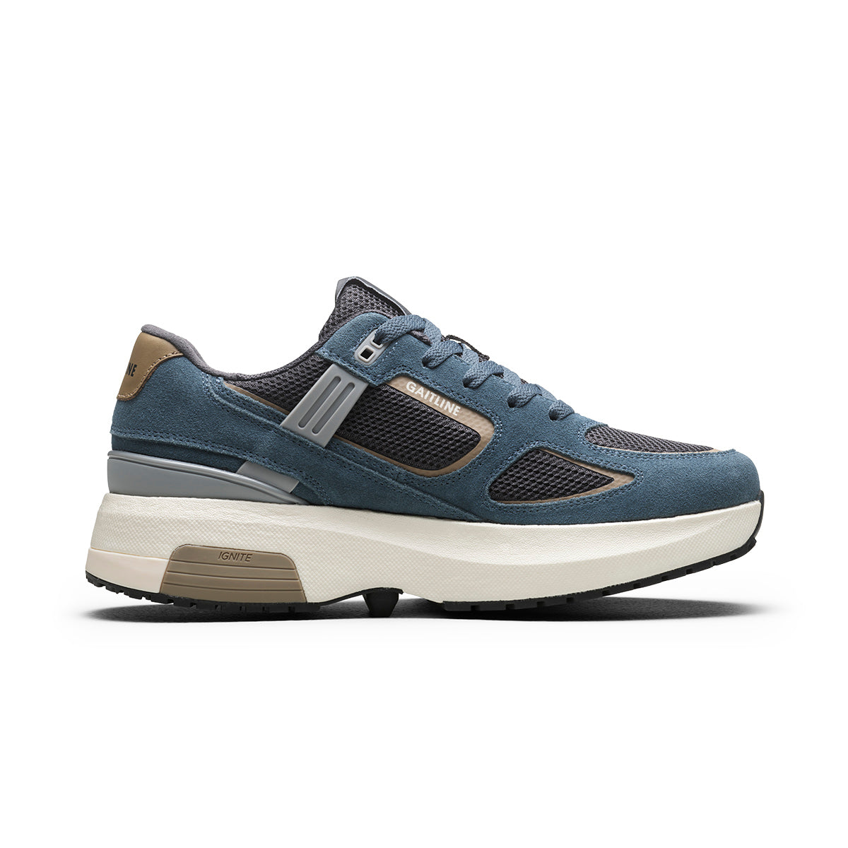 Nova Lite Klassisk retrosneaker med skinndetaljer