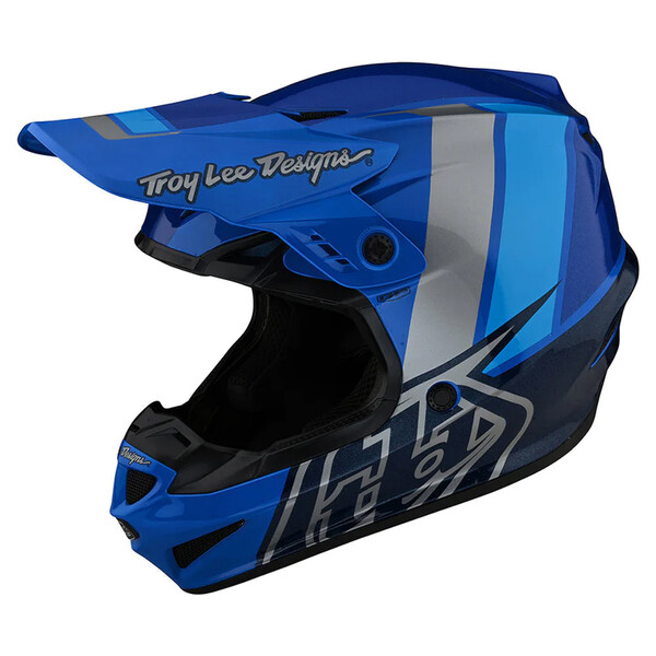 Troy Lee Designs - Casque GP Nova Bleu / Bleu foncé / Argent