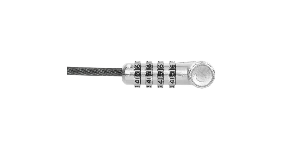 TargusDEFCON Ultimate Universal Resettable Combination Cable Lock with Slimline Adaptable Lock Head diefstalbeveiliging