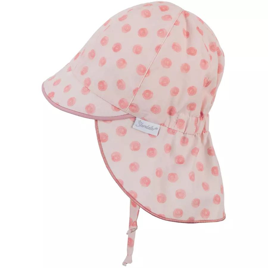 Sterntaler Schirmmütze mit Nackenschutz rosa