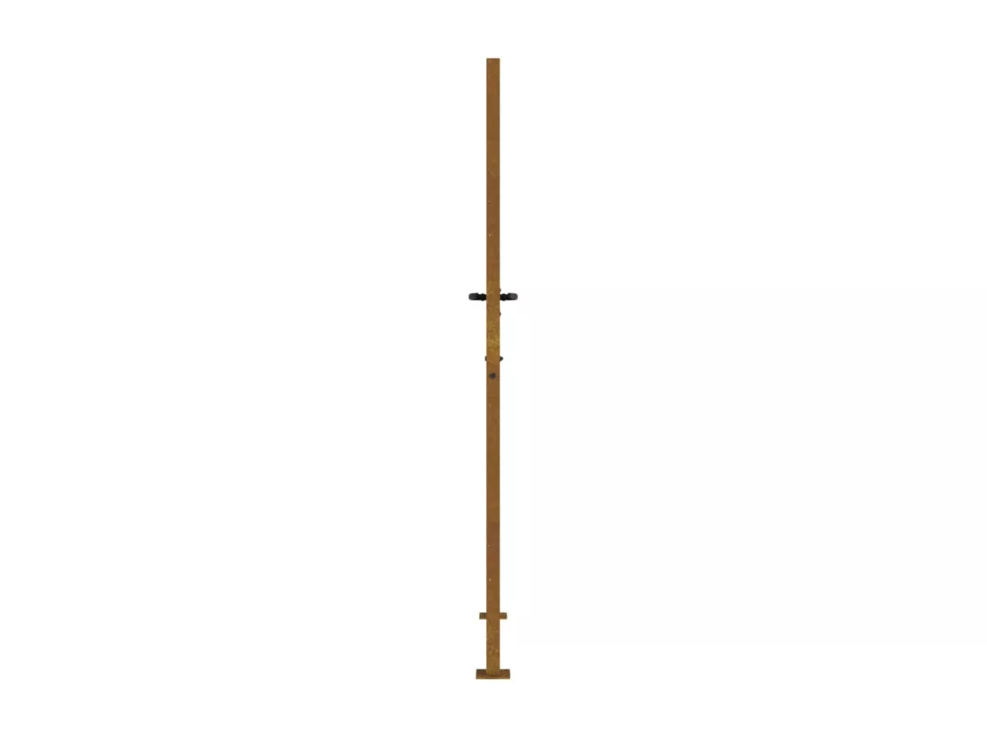 Portail de jardin 105x205 cm acier corten conception d'herbe
