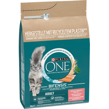 PURINA® ONE Adult Rijk aan Zalm kattenvoer 3 kg