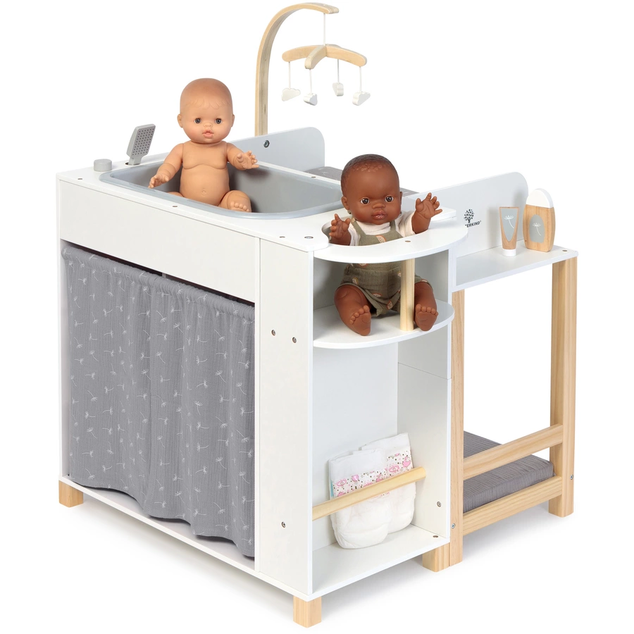 MUSTERKIND® Puppen-Center Viola weißnaturgrau