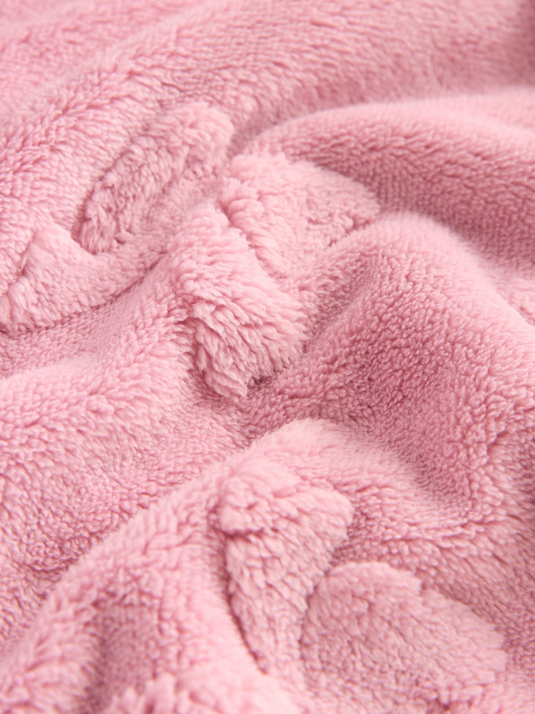 Roze met strik - Fleece Jacquard Pyjama's Set 2 Pieces (2-16jr)