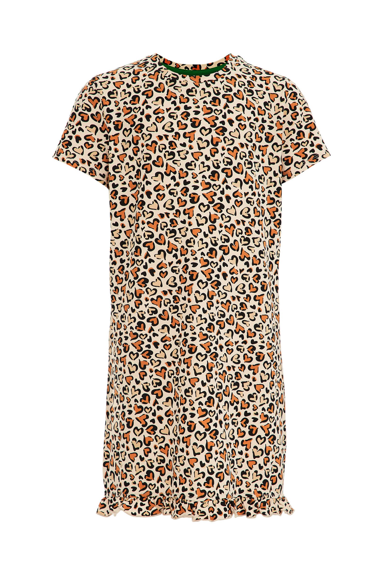 Meisjes nachthemd met dessin WE Fashion Beige
