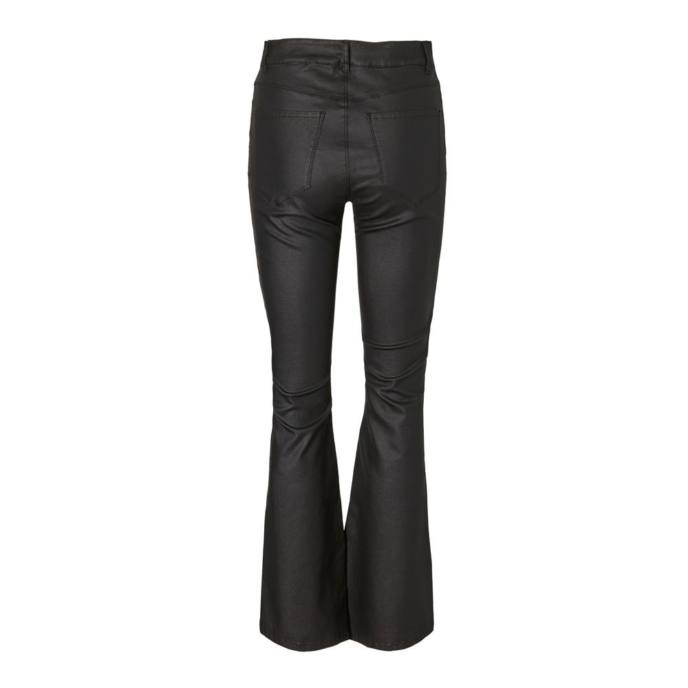 Vero Moda Pantalon Simili Noir Femme Vero Moda Curve Siga Hr