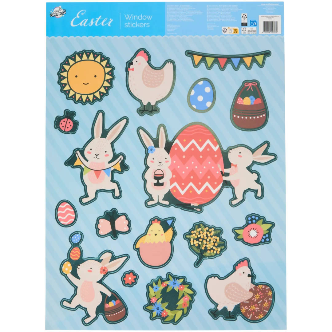 Pasen raamstickers Diverse varianten