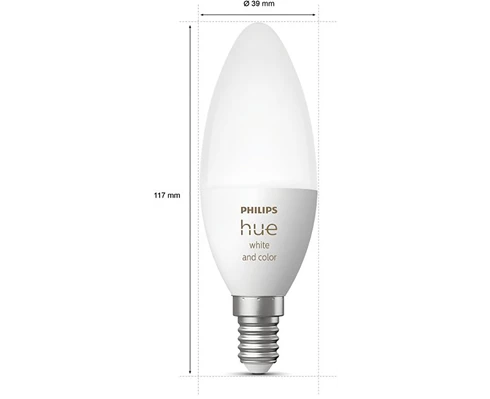 Philips HueWCA 4W E14 B39 EU 2P
