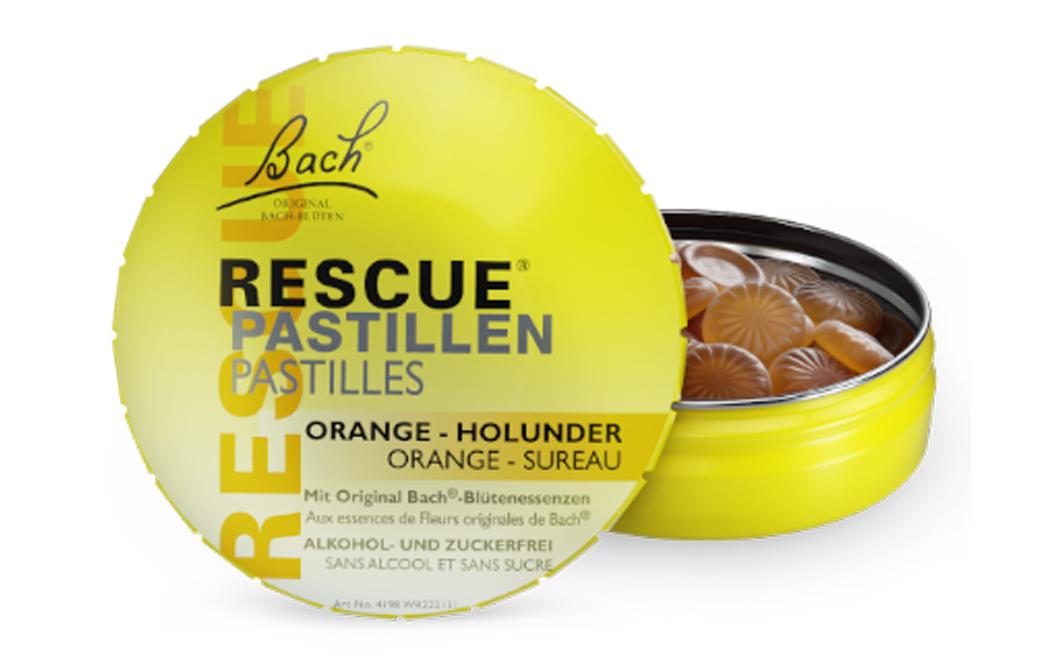 Pastillen Orange-Holunder 50 gBachblüten Pastillen