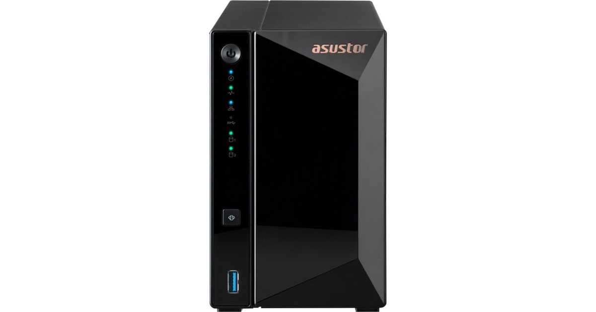 AsustorDrivestor 2 Pro Gen2 incl. 2x WD Red Plus 4 TB harde schijf nas  (Zwart, USB)