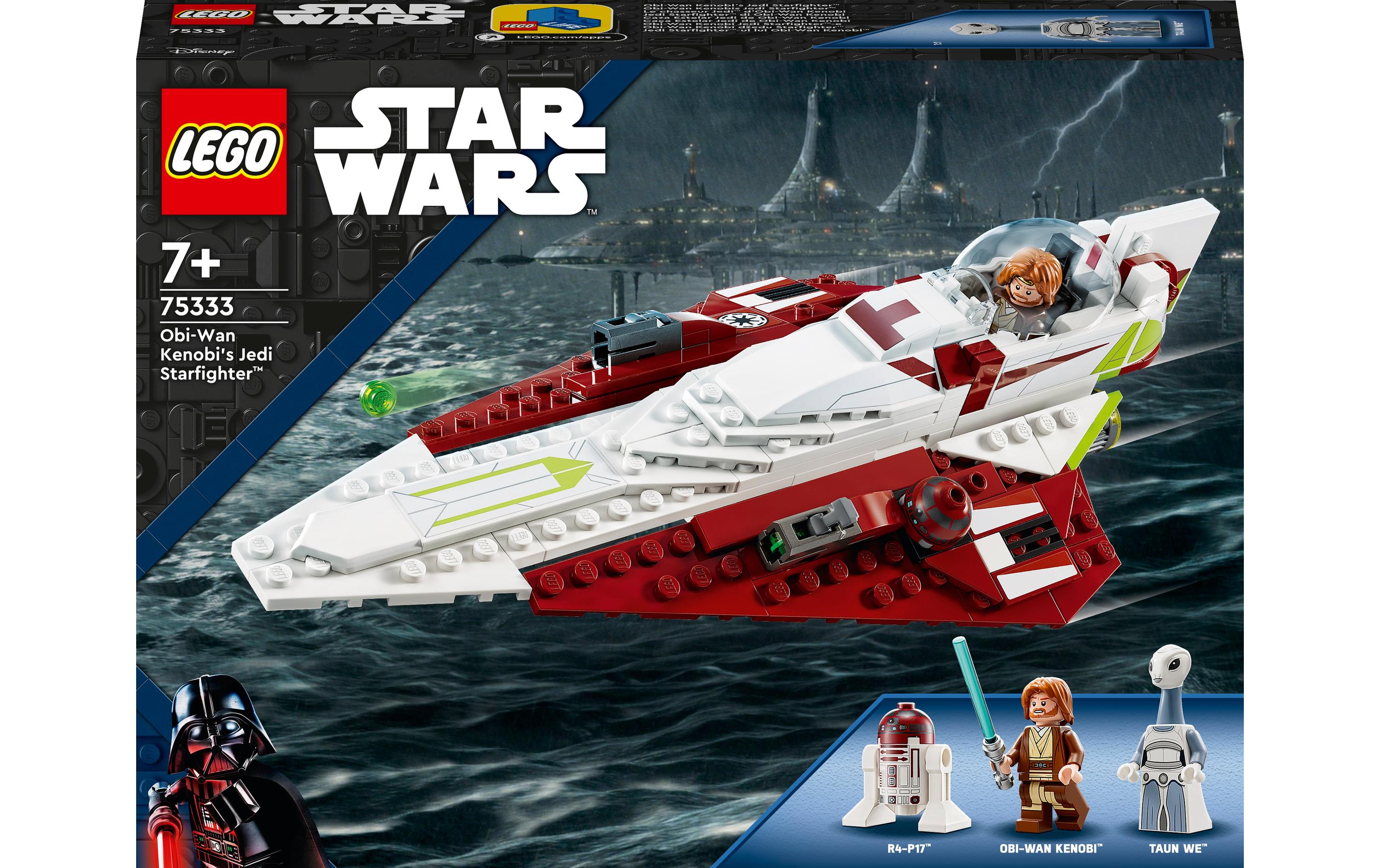 Star Wars Obi-Wan Kenobi's Jedi Starfighter 75333Modell eines klassischen Sternjägers