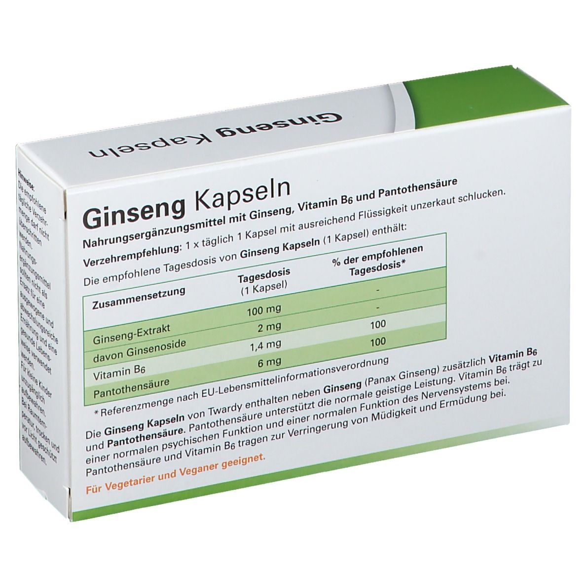 Twardy® Ginseng Kapseln