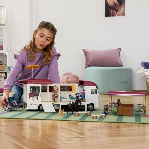 Schleich - Paardenvrachtwagen - Paarden Speelgoed - 227 Onderdelen - 42619