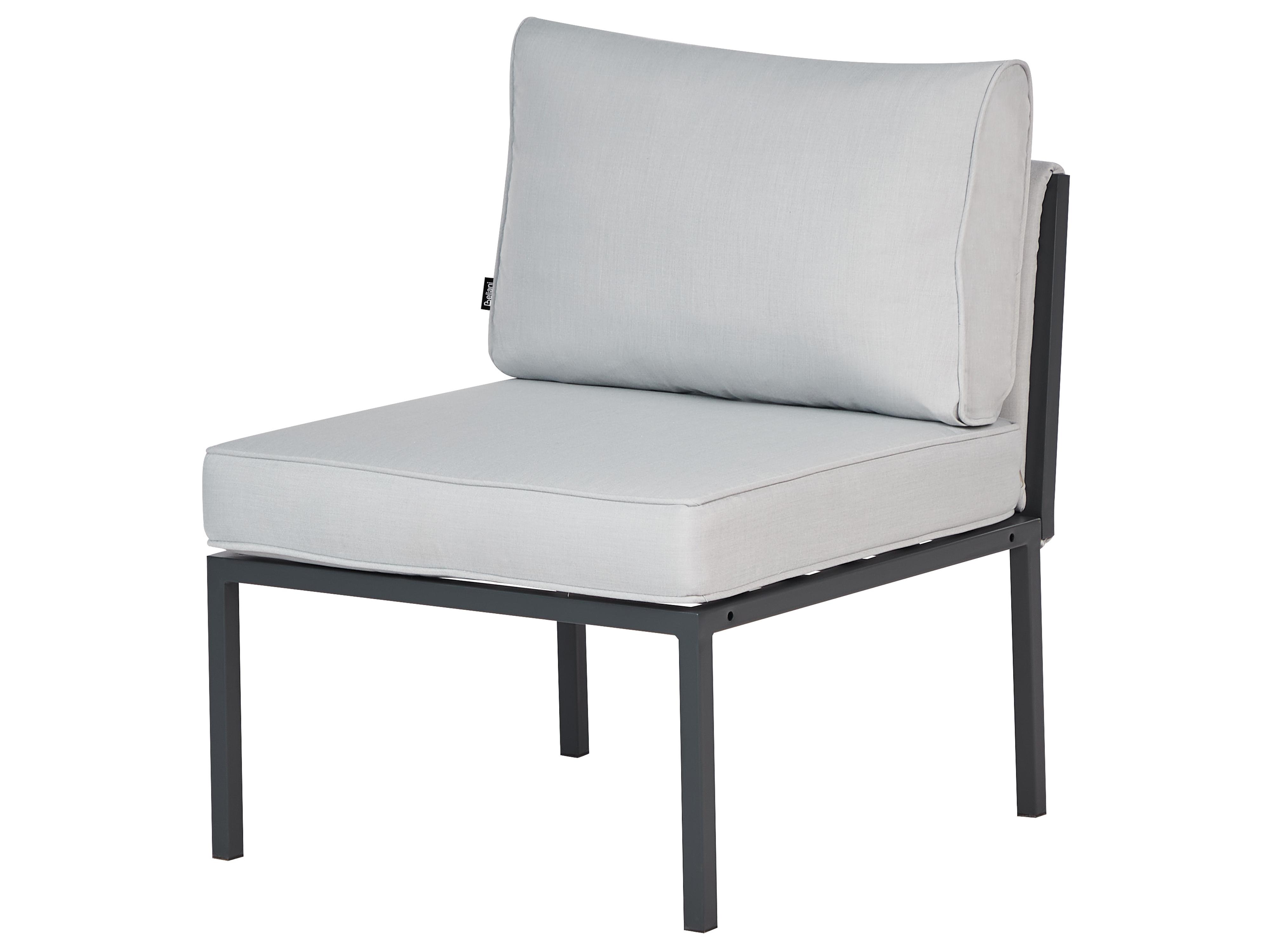 Loungeset met tafel 5-zits SKALA Metaal Lichtgrijs