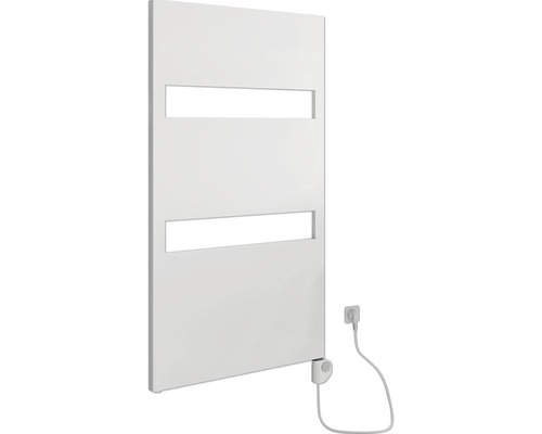 SCHULTE Turin elektrische handdoekwarmer, verwarmingselement rechts, 50,5 x 114,3 cm, 600 W, met 3 verstelbare verwarmingselementen, wit
