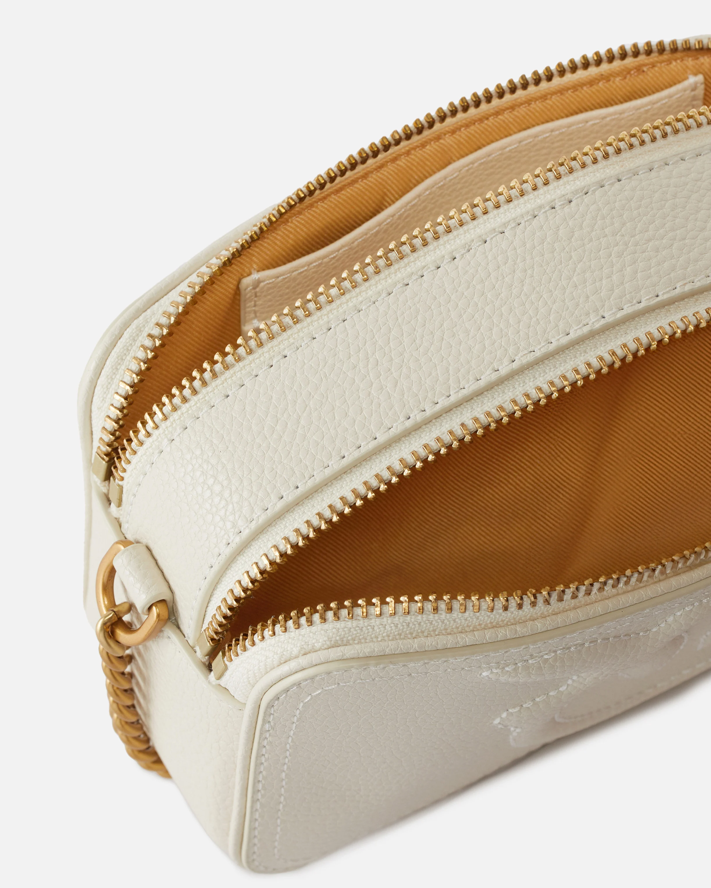 Petit sac à bandoulière avec logo love birds en relief | Blanc
