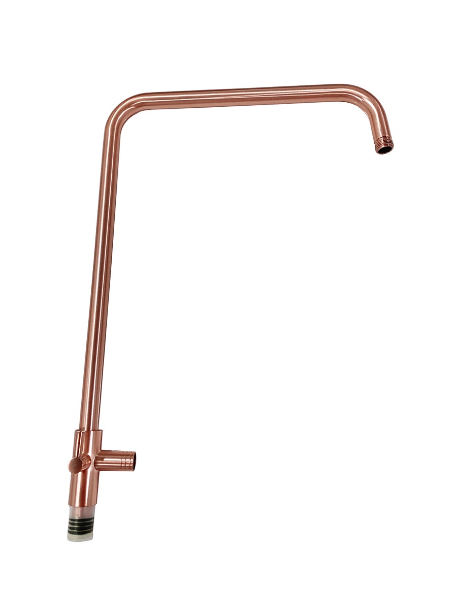 Saniclear Copper douchestang bovenkant