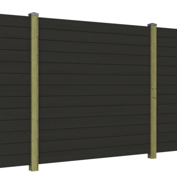 Sleufpaal eind grenen hout geschaafd 8,8 x 8,8 x 270 cm