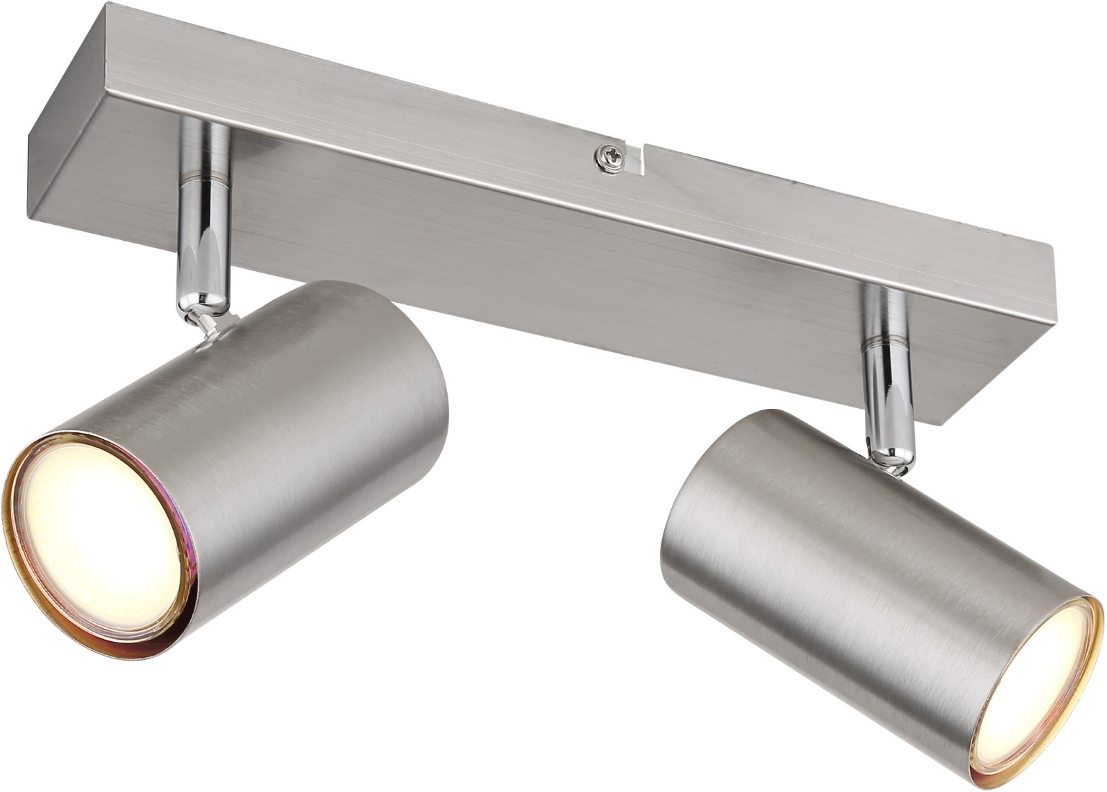 Deckenstrahler - Nickel-matt - Metall - 26 cm breit