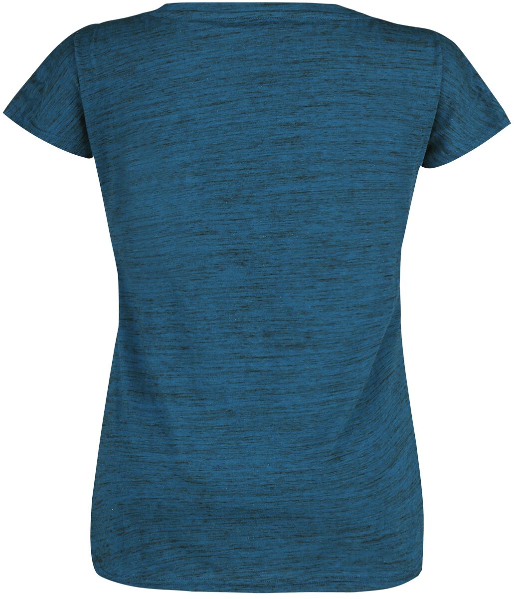 T-Shirt Bleu Chiné | Black Premium by EMP T-Shirt Manches courtes