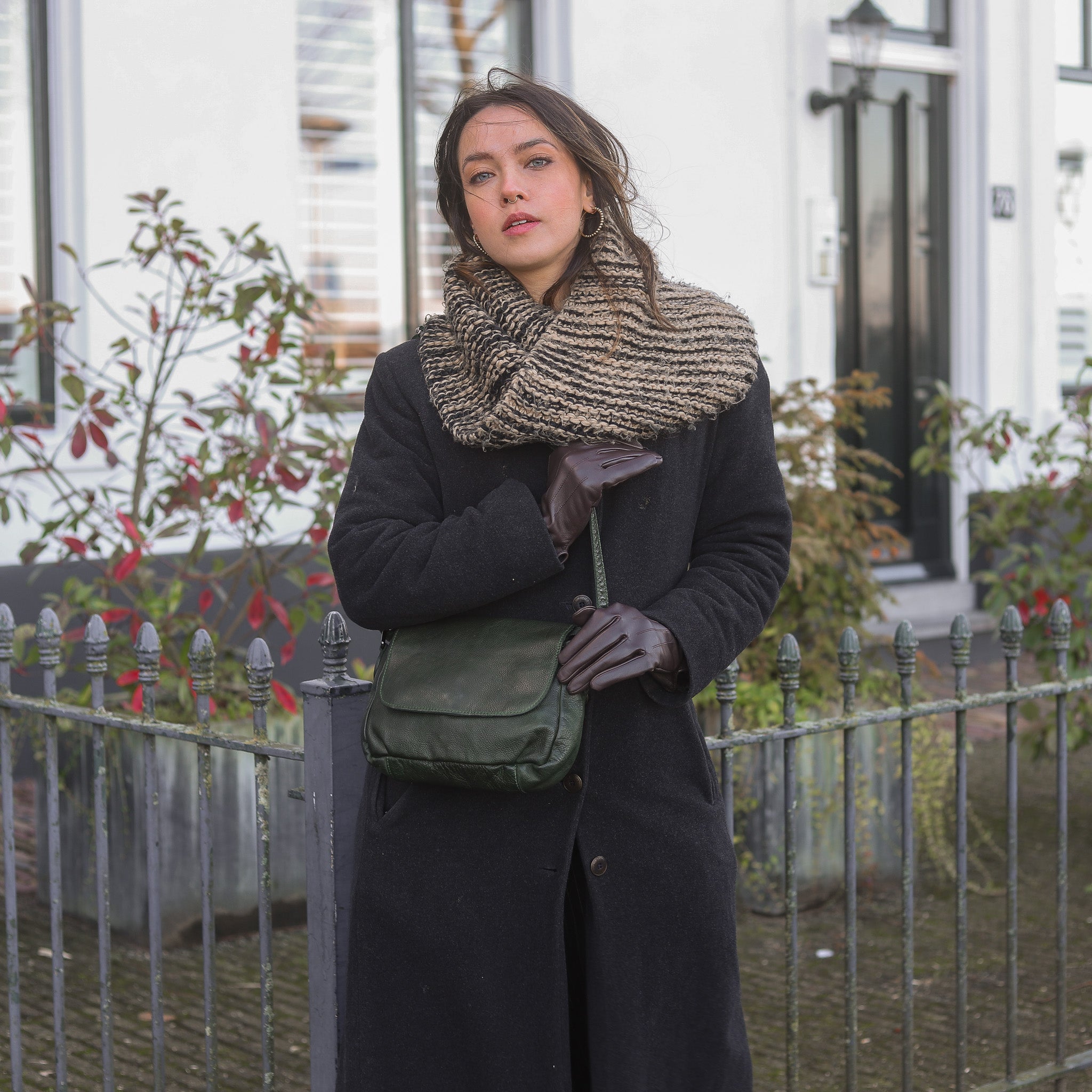 Schoudertasje 'Lauren' zwart Zwart